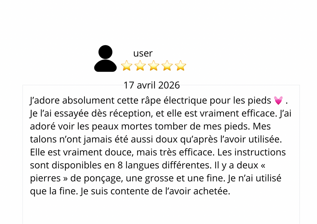 Râpe Électrique pour Pieds Rechargeable USB - PediSmooth