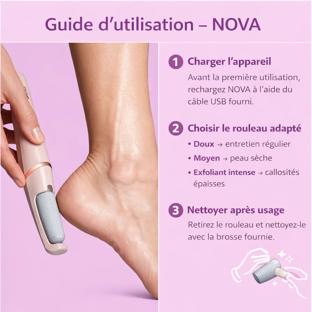 Râpe Électrique pour Pieds Rechargeable USB - PediSmooth